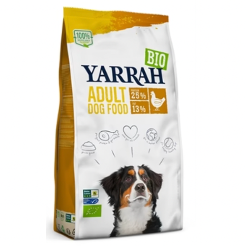 Yarrah-Hund Bio-Hühnerbrocken 10Kg